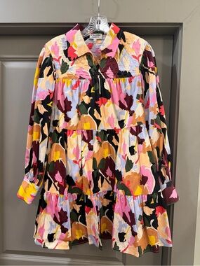 Jocelyn Dress by Crosby- Flowerpress print